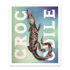 Ohh Deer Prints*Crocodile Large Art Print