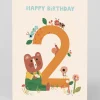 Raspberry Blossom Birthday|Birthday Cards*Cute Bear 2nd Birthday Card | Ohh Deer