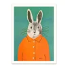 Ohh Deer Prints*Cute Rabbit Riso Print (8x6)