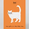 Ken The Cat Father's Day|Father's Day Cards*Dad Your Gift Is In The Litter Tray Greeting Card | Ohh Deer