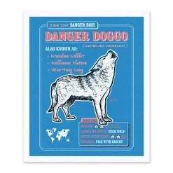 Danger Bois Prints*Danger Doggo Large Art Print