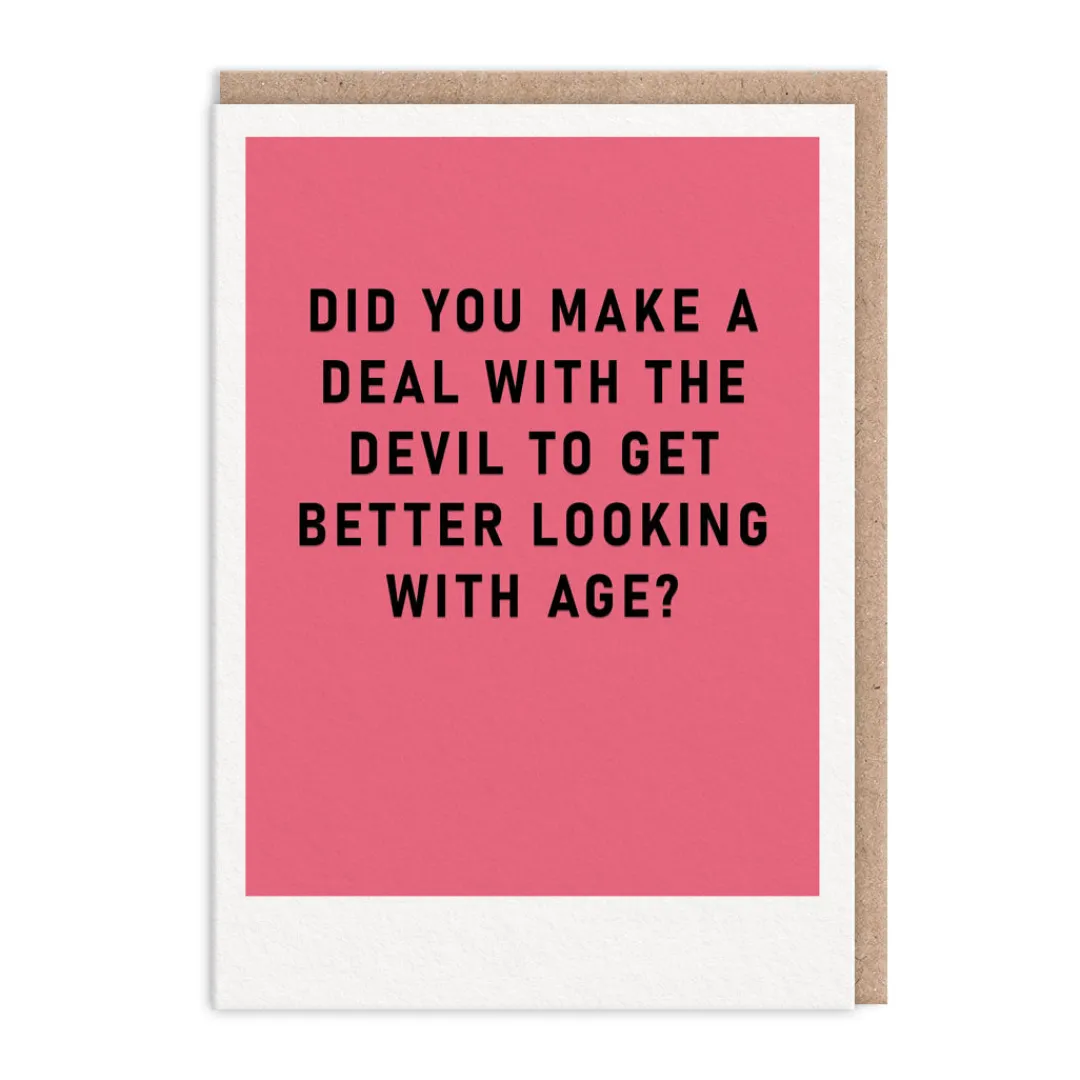 Ohh Deer Birthday Cards*Deal With The Devil Greeting Card