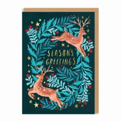 Papio Press Christmas Cards*Deer Season's Greetings Christmas Card