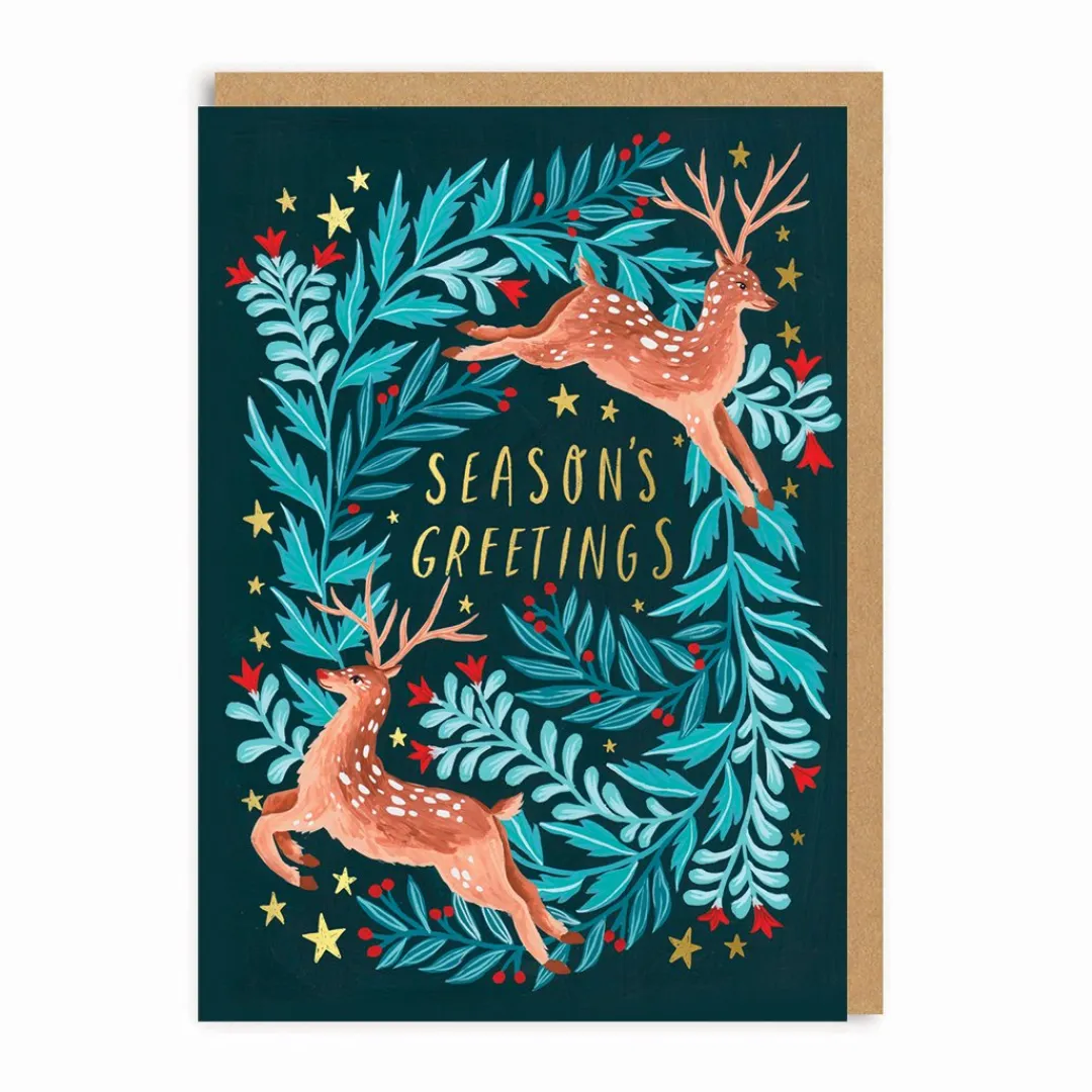 Papio Press Christmas Cards*Deer Season's Greetings Christmas Card