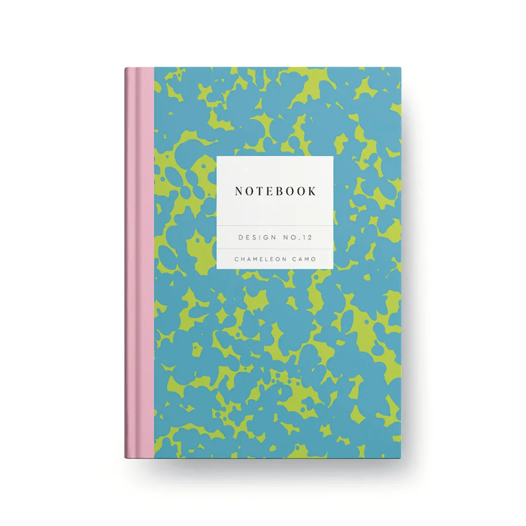 Kaleido Premium Notebooks|Stationery Gifts*Design No.12 Chameleon Camo Hardback Notebook (OS)