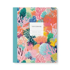 Kaleido Notebooks Under £10|Stationery Gifts*Design No.9 Gouache Coral Exercise Book