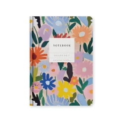 Kaleido Premium Notebooks|Stationery Gifts*Design No.7 Gouache Floral Hardback Notebook
