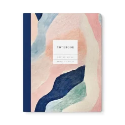 Kaleido Notebooks Under £10|Stationery Gifts*Design No.40 Painterly Waves Exercise Book