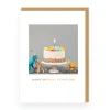 Say Cheese Birthday Cards*Dinosaurs & Cake Grandson Birthday Card 🦖 | Ohh Deer