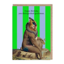 Natural History Museum Birthday Cards*Distinguished Gentleman Greeting Card