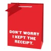 Ohh Deer Gift Bags*Don't Worry I Kept The Receipt Christmas Gift Bag |