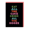 Ohh Deer Birthday Cards*Eat Cake Drink Booze Birthday Card 🎂🥂 |