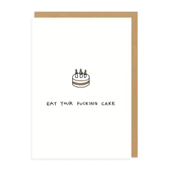 Paul Gandhi Birthday Cards*Eat Your Cake Birthday Card | Ohh Deer