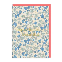 Emily Taylor Birthday Cards*- Blue Daisies Happy Birthday Card 🌼 | Ohh Deer