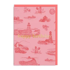 Emily Taylor Birthday Cards*- Lighthouses Happy Birthday Card | Ohh Deer