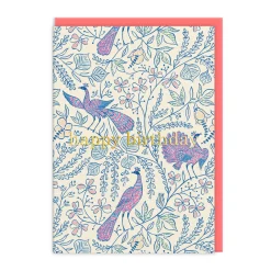 Emily Taylor Birthday Cards*- Peacocks Happy Birthday Card 🦚 | Ohh Deer