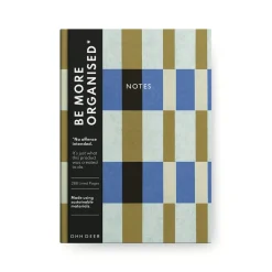 Evelina Kroon Premium Notebooks|Stationery Gifts*Evelina Blue & Green Stripes Linen Notebook 📓 | Ohh Deer