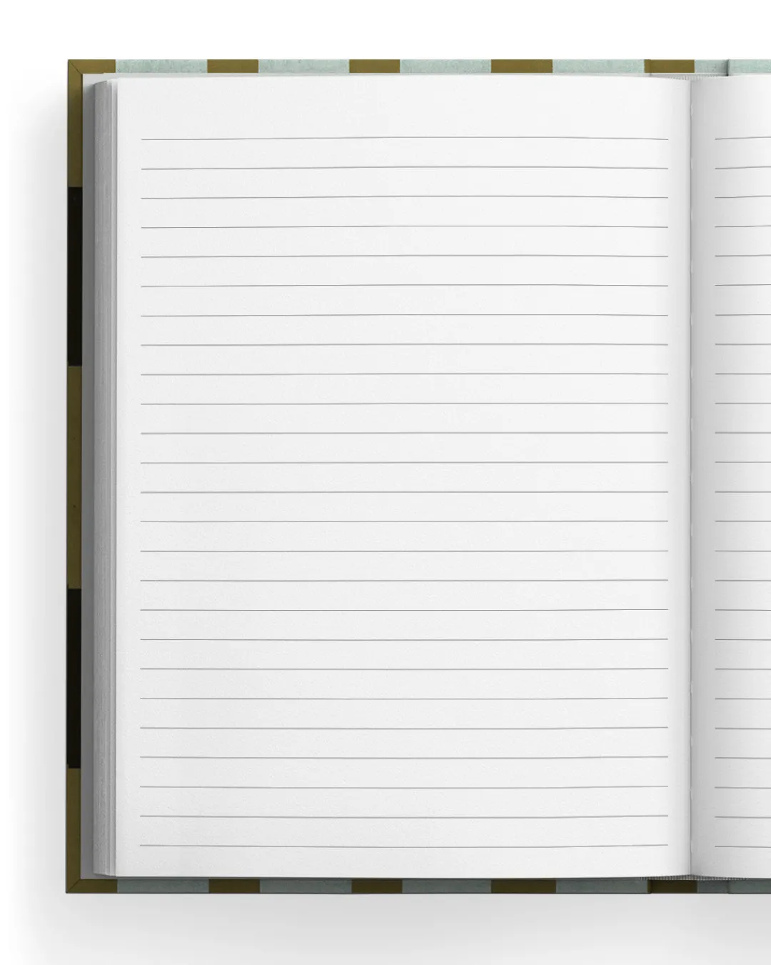 Evelina Kroon Premium Notebooks|Stationery Gifts*Evelina Blue & Green Stripes Linen Notebook 📓 | Ohh Deer