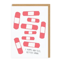 Badger u0026 Burke Get Well Soon*Feel Better Soon Bandages Greeting Card