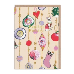 Cath Kidston Christmas Cards*Feeling Festive Baubles Christmas Card | Ohh Deer