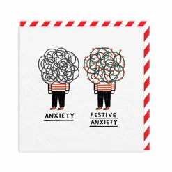 Gemma Correll Christmas Cards*Festive Anxiety Greeting Card