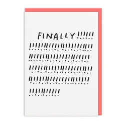 And Here We Are Congratulations|Engagement*Finally! Greeting Card