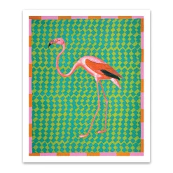 Ohh Deer Prints*Flamingo Riso Print (12x10)