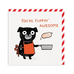 Gemma Correll Thinking Of You|Birthday Cards*Flippin Awesome Pug Greeting Card - | Ohh Deer
