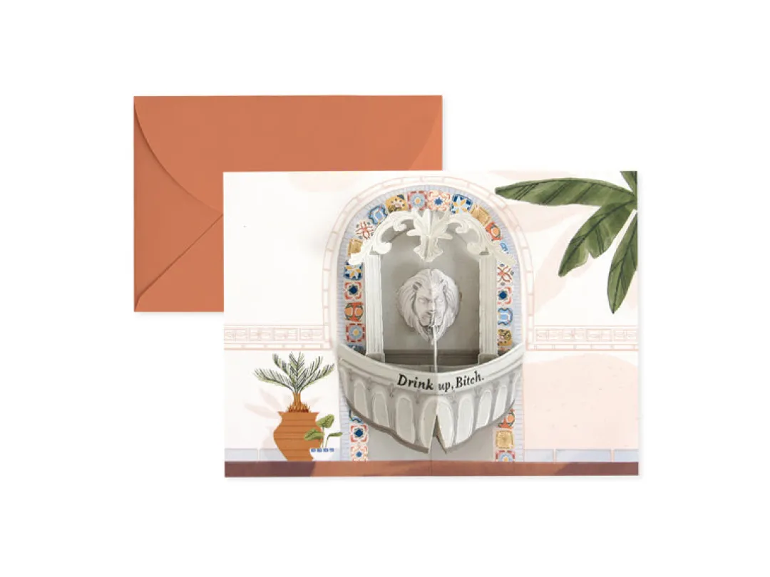 UWP Luxe Pop Up & 3d Cards|Birthday Cards*Fountain 3D Pop Up Greeting Card | Ohh Deer