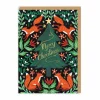 Ohh Deer Christmas Cards*Fox Christmas Tree Christmas Card