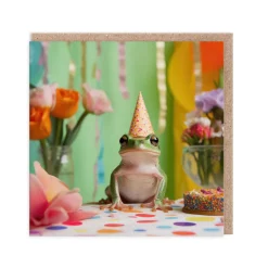 Say Cheese Birthday Cards*Frog At Table Birthday Card - | Ohh Deer