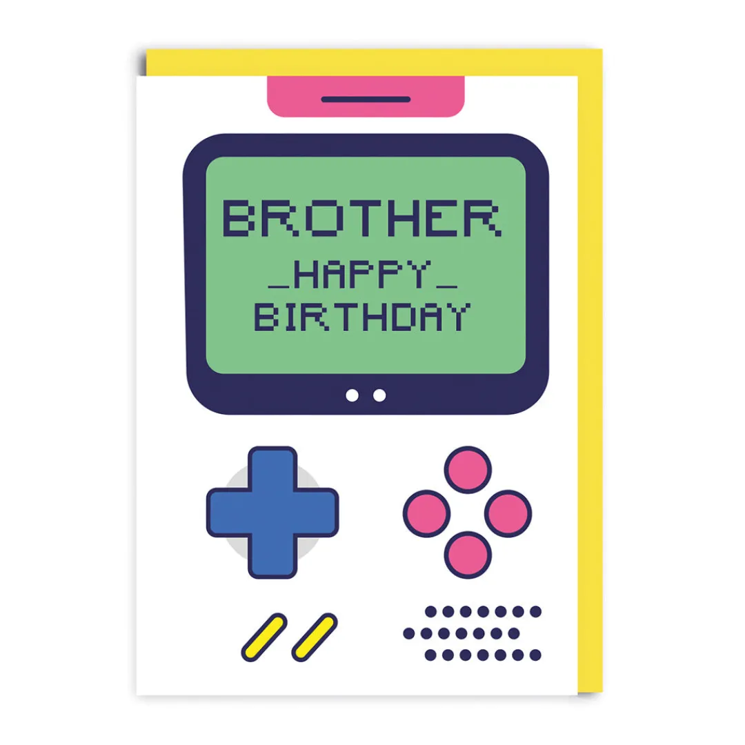 Ohh Deer Birthday Cards*Gameboy Brother Birthday Card |