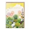 Joo Joo Paper Birthday Cards*Garden Cats Birthday Card