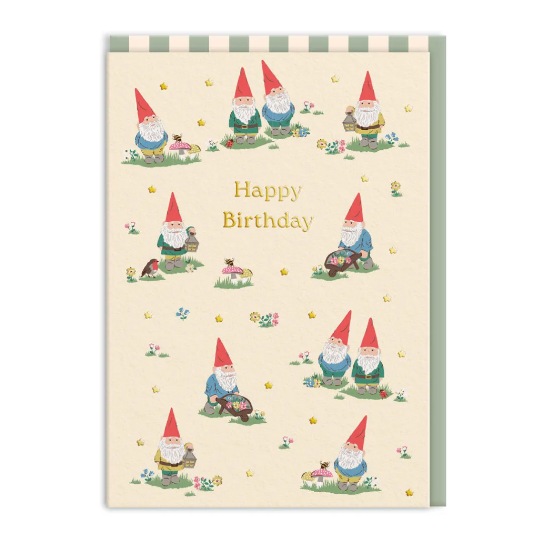Cath Kidston Birthday Cards*Gnomes Birthday Card