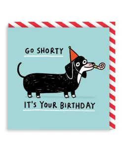 Gemma Correll Birthday Cards*Go Shorty Square Birthday Card