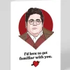 The Red Swan Valentine's Day|Anniversary*Guillermo Get Familiar With You Greeting Card | Ohh Deer