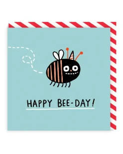 Gemma Correll Birthday Cards*Happy Bee Day Square Birthday Greeting Card