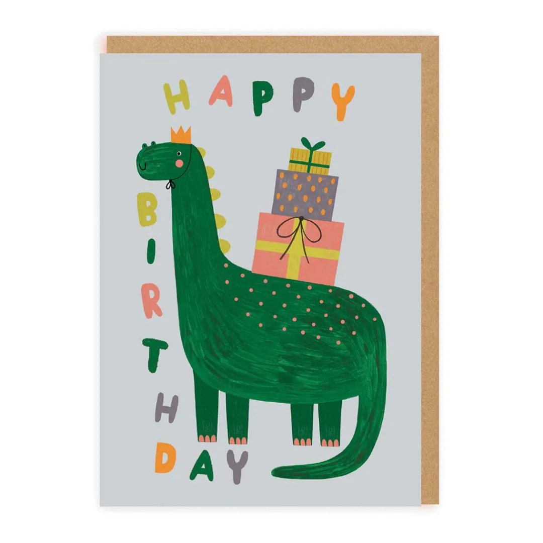 Daria Solak Birthday Cards*Happy Birthday Cute Dinosaur Card | on Ohh Deer