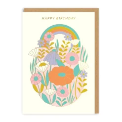Elizabeth Olwen Birthday Cards*Happy Birthday Daisies Greeting Card