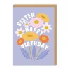 Elizabeth Olwen Birthday Cards*Happy Birthday Flowers Sister Greeting Card