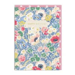 Cath Kidston Birthday Cards*Happy Birthday Meadow Floral Greeting Card