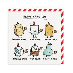Gemma Correll Birthday Cards*Happy Cake Day Birthday Card