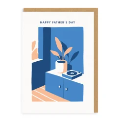 Miles Tewson Father's Day Cards*Happy Father's Day Record Player Greeting Card