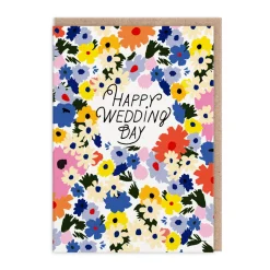 Hartland Brooklyn Congratulations|Wedding*Happy Wedding Day Floral Wedding Card | Ohh Deer
