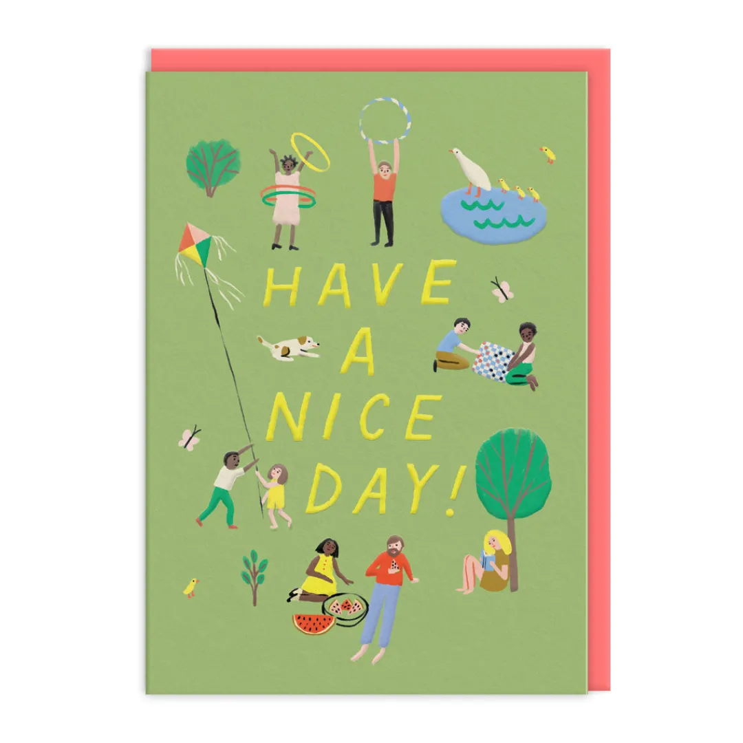 Emily Doliner Birthday Cards*Have A Nice Day Park Birthday Card - | Ohh Deer