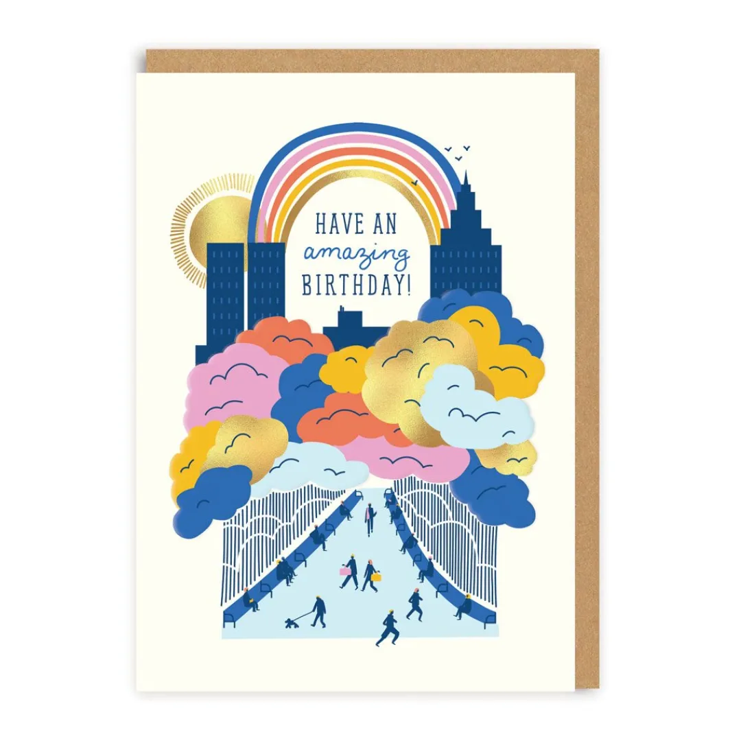 Elizabeth Olwen Birthday Cards*Have An Amazing Birthday City Greeting Card