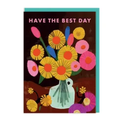Anisa Makhoul Birthday Cards*Have The Best Day Vase Birthday Card | Ohh Deer
