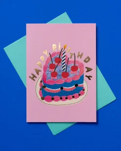 Daria Solak Birthday Cards*Heart Cake Birthday Card - | Ohh Deer