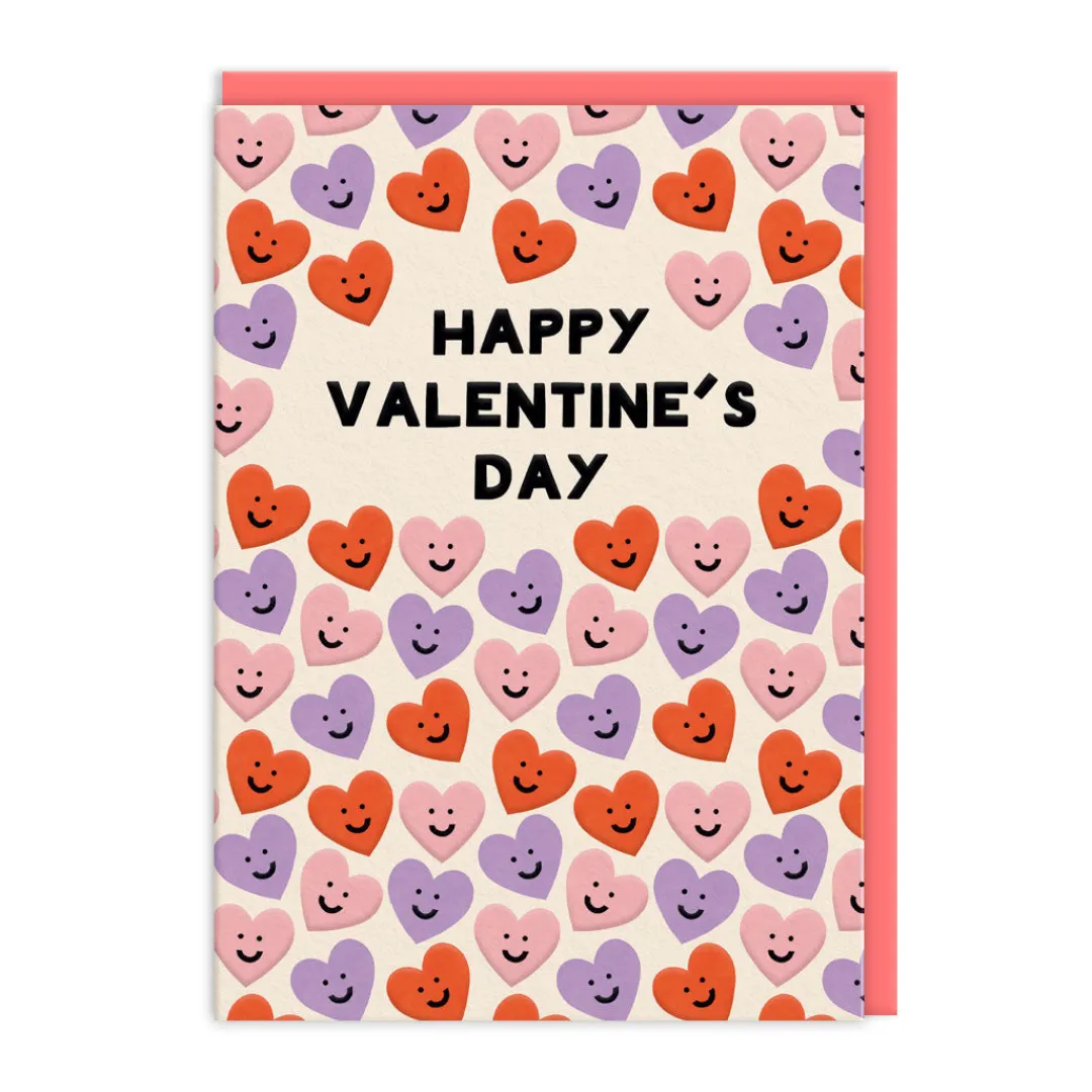 Mélanie Johnsson Valentine's Day Cards*Heart Faces Valentine's Day Card | Ohh Deer