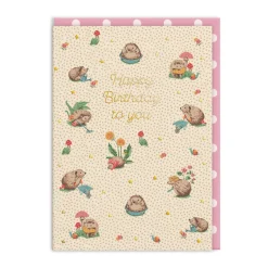 Cath Kidston Birthday Cards*Hedgehogs Birthday Card